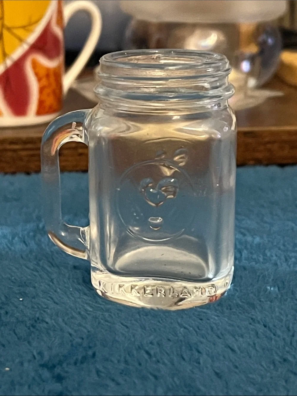 Kikkerland Clear Mini Mason Mug - Transparent Glassy 1oz 020
